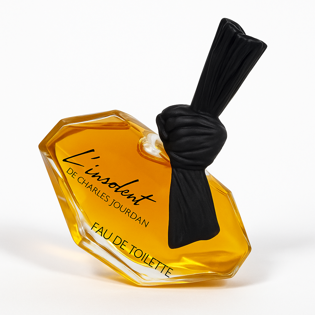 L'insolent Mini Flakon auf weißem Hintergrund.