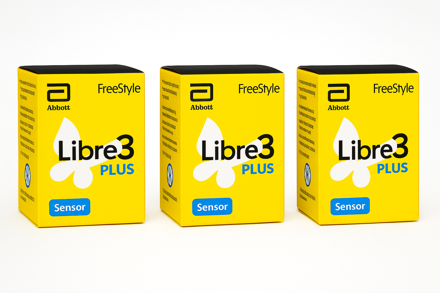 3x Abbott FreeStyle Libre 3 Plus Diabetes Sensor