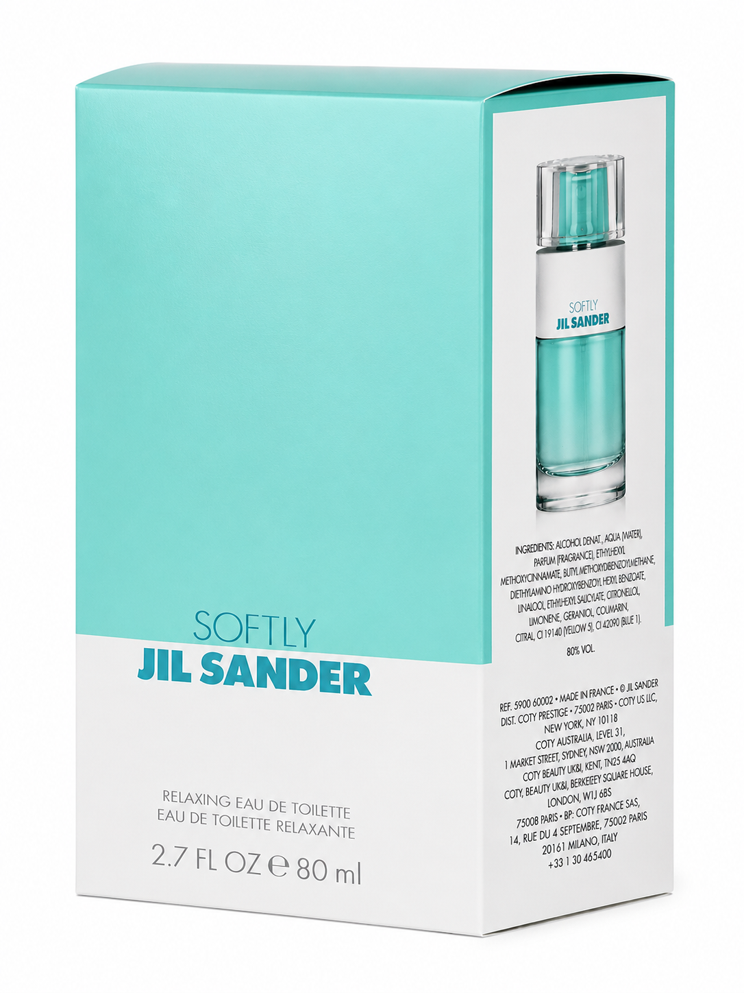 Jil Sander Softly Eau de Toilette 80 ml Dammen Femme Women EdT NEW