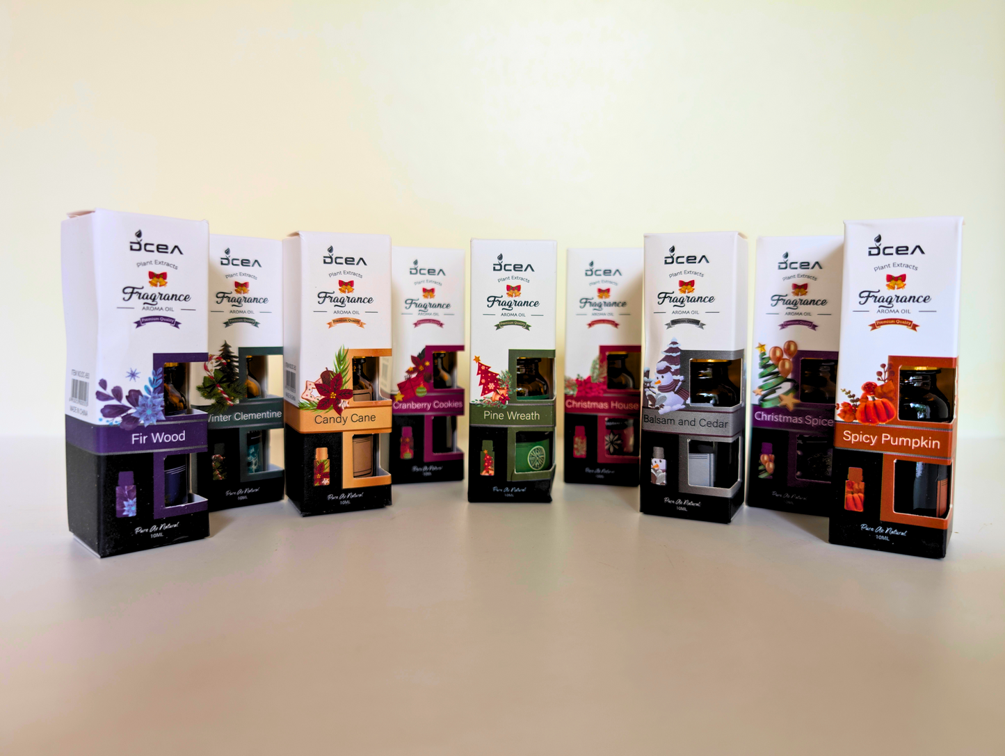 DCEA Fragrance Aroma Oil 10ml / 9St – Pflanzliche Duftöle