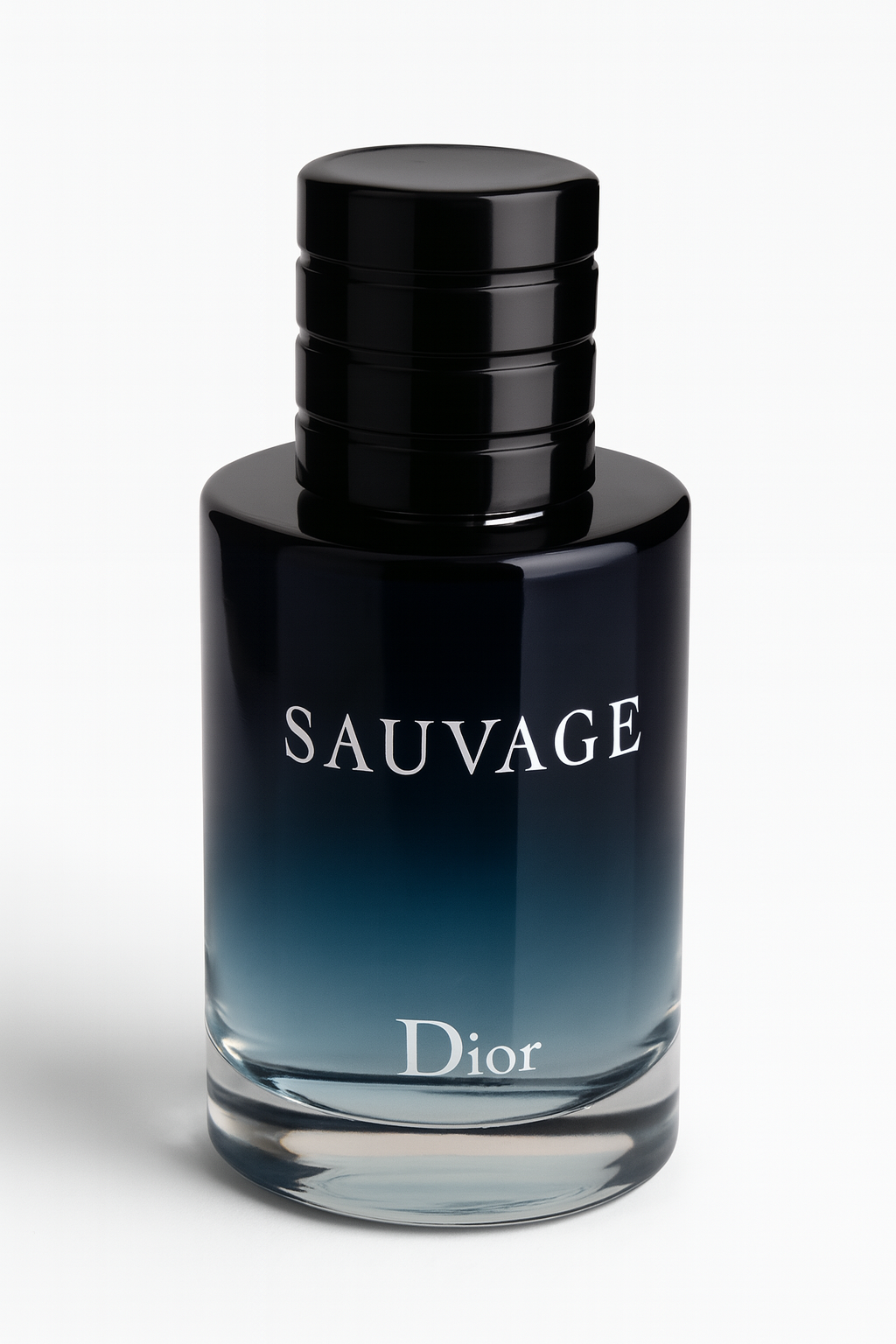 Dior Sauvage 10ml Flakon auf weißem Hintergrund.
