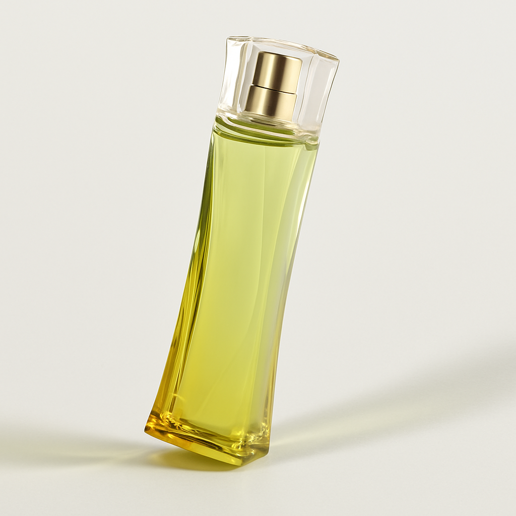 Gabriela Sabatini Daylight Flakon, leicht gekippt, auf weißem Hintergrund.