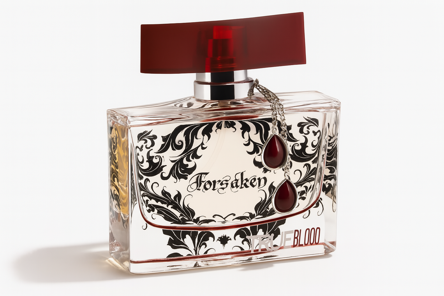 True Blood Forsaken Flakon auf weißem Hintergrund.