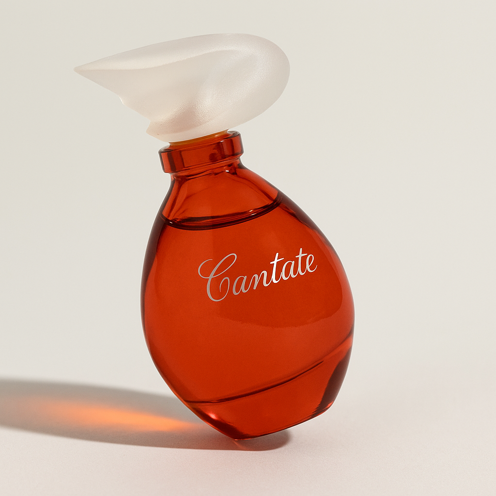 Yves Rocher Cantate Flakon, leicht gekippt, auf weißem Hintergrund.