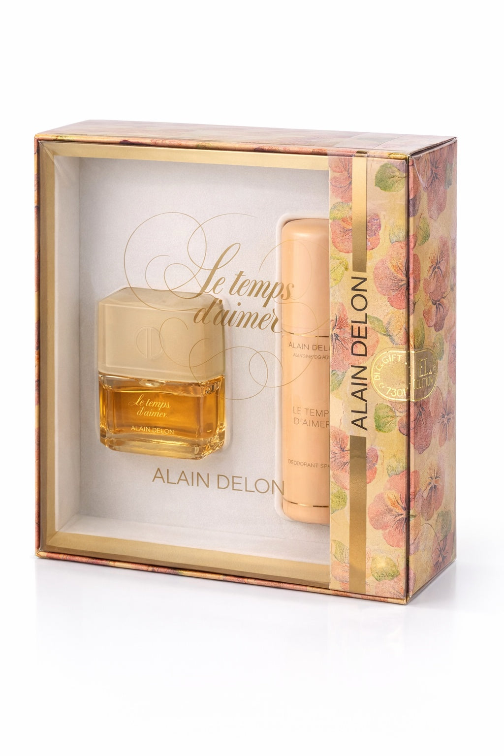 Set Alain Delon – Le Temps d’Aimer Eau de Toilette Natural Spray 75ml + Deodorant 75ml