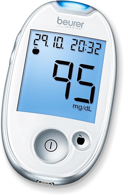 Beurer GL50 evo blood glucose meter 3-in-1 compact device (mg/dl) color white