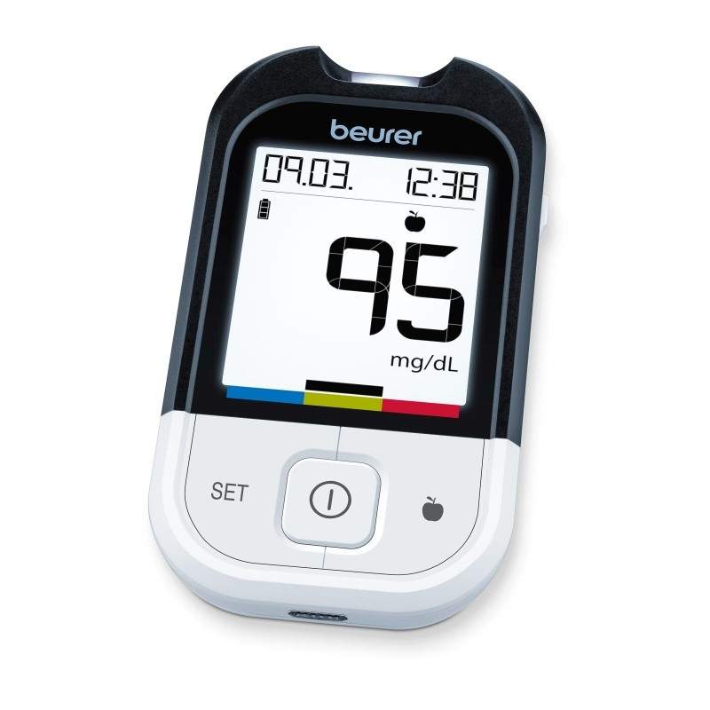 Beurer GL50 evo blood glucose meter 3-in-1 compact device (mg/dl) color white