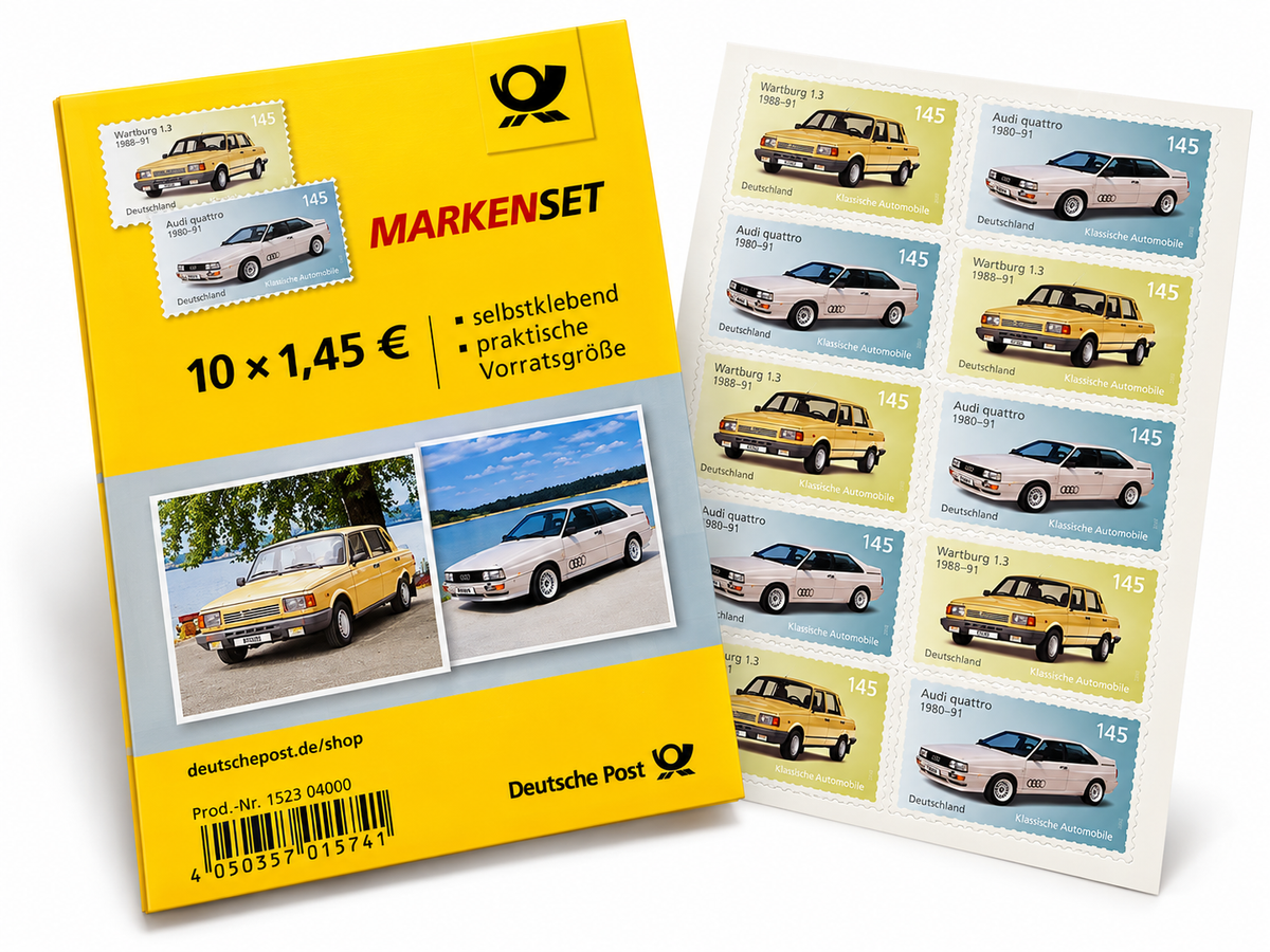 Markenset 10er 1,45 € selbstklebend Großbrief