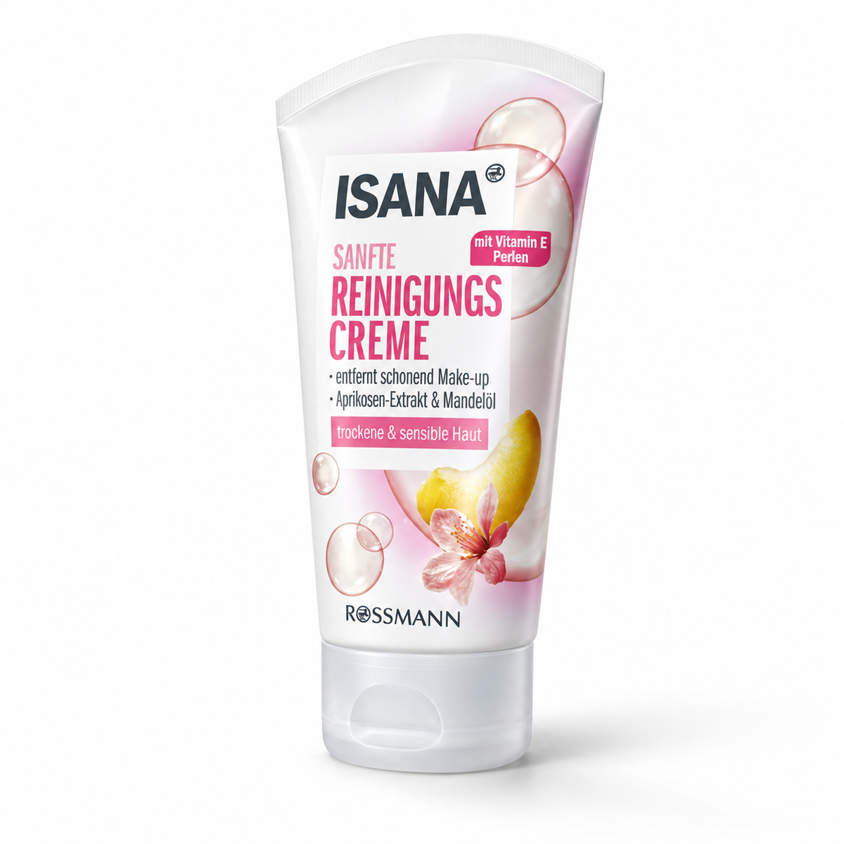 Isana Gentle Cleansing Cream removes make-up with apricot extract &amp; almond oil 150 ml