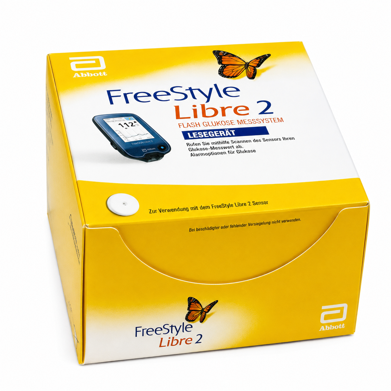 Abbott FreeStyle Libre 2 Reader Diabetes Free Style New 1x mg/l
