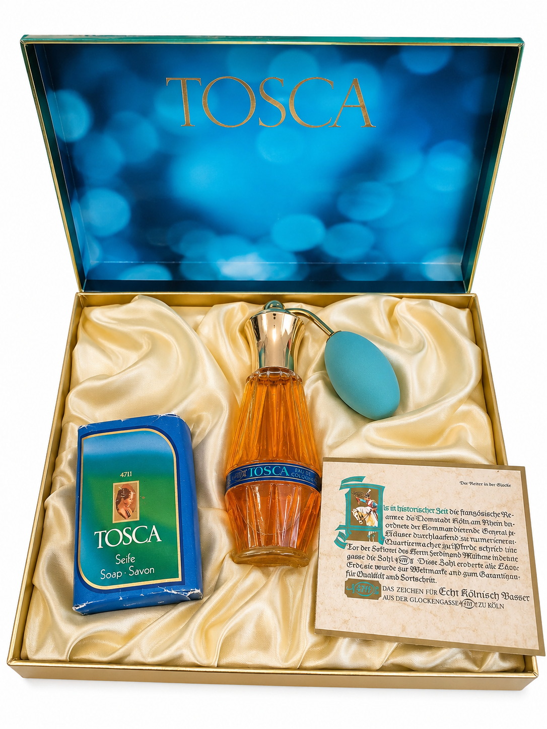 4711 Tosca Eau de Cologne 90 ml – Vintage Geschenkset mit Seife Damen Women Femme Rare