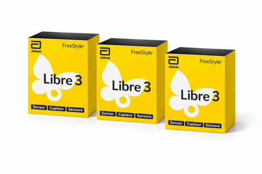 Abbott FreeStyle Libre 3 Diabetes Set of 3 Sensors x3 FreeStyle Libre 3 Blood Glucose Meter Blood Pressure