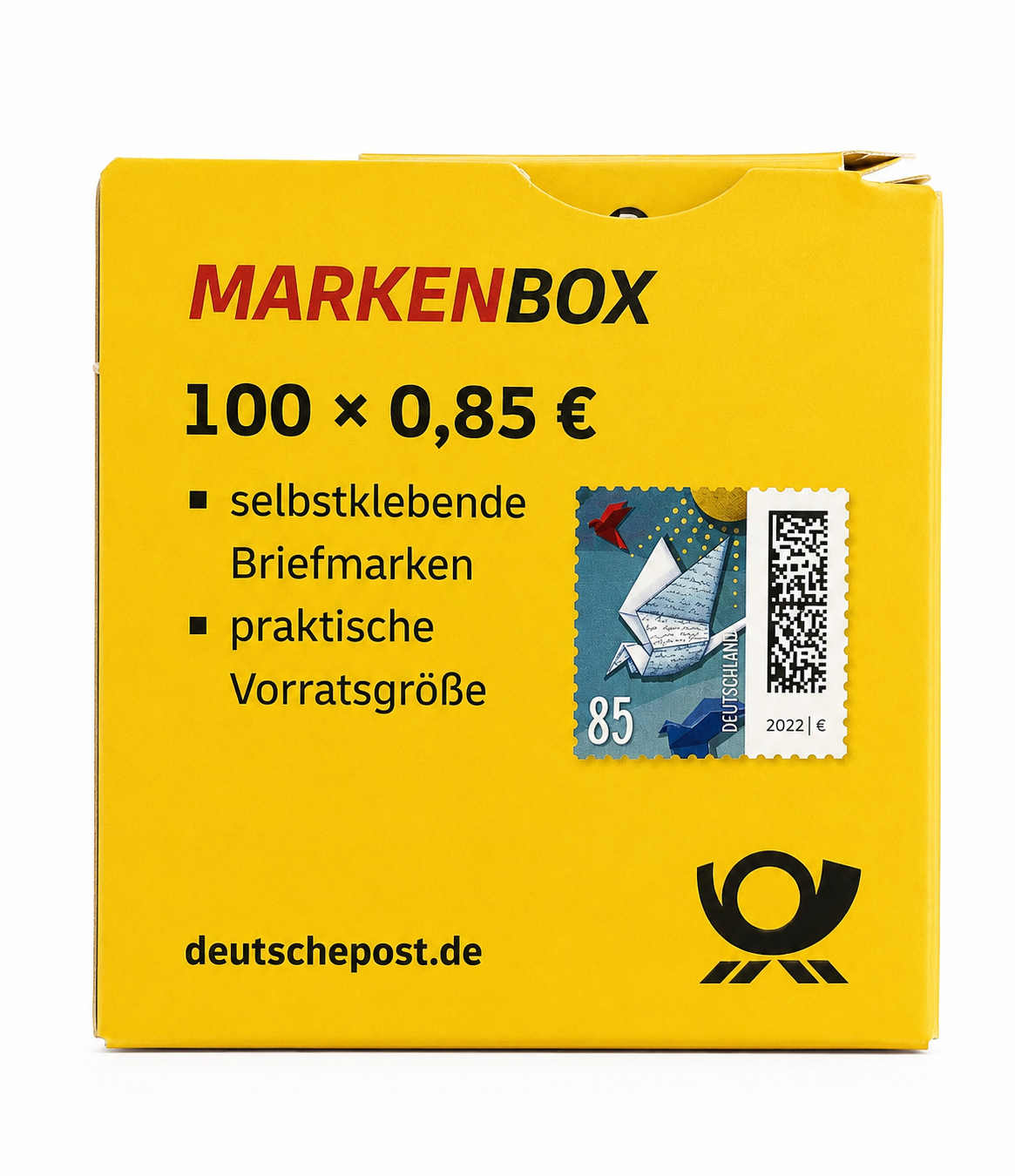 Markenbox 100 x 0,85€ Frankaturware 85 cent Briefmarken selbstklebend Markenset stamp box