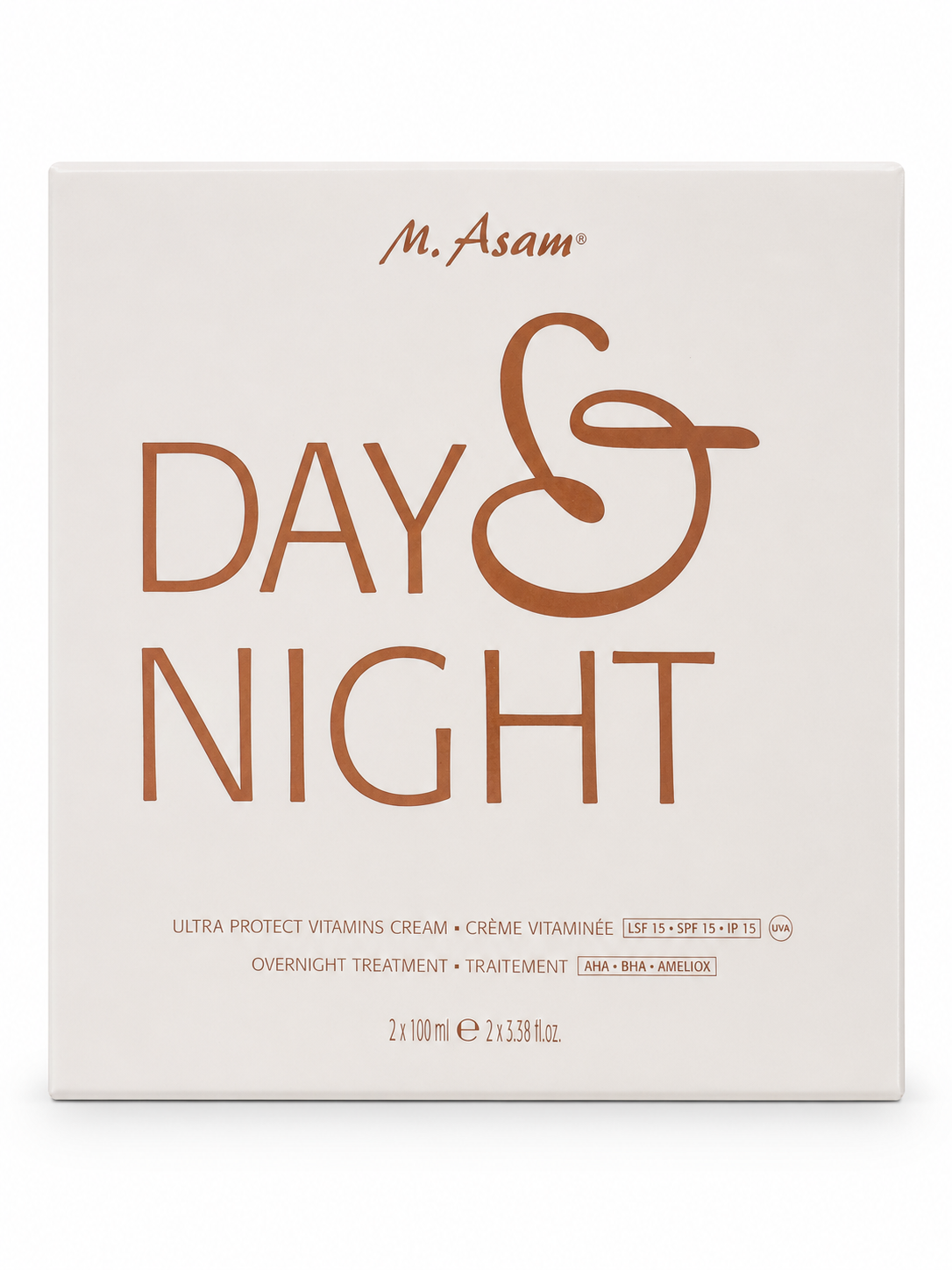 SET M. Asam Day & Night Ultra Protect Vitamins Cream 100ml Overnight Treatment Pflege 100ml