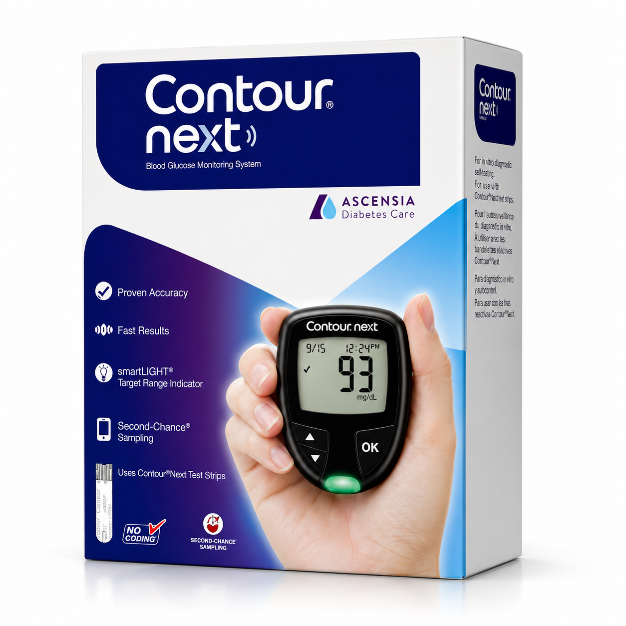 Beurer GL50 evo blood glucose meter 3-in-1 compact device (mg/dl) color white