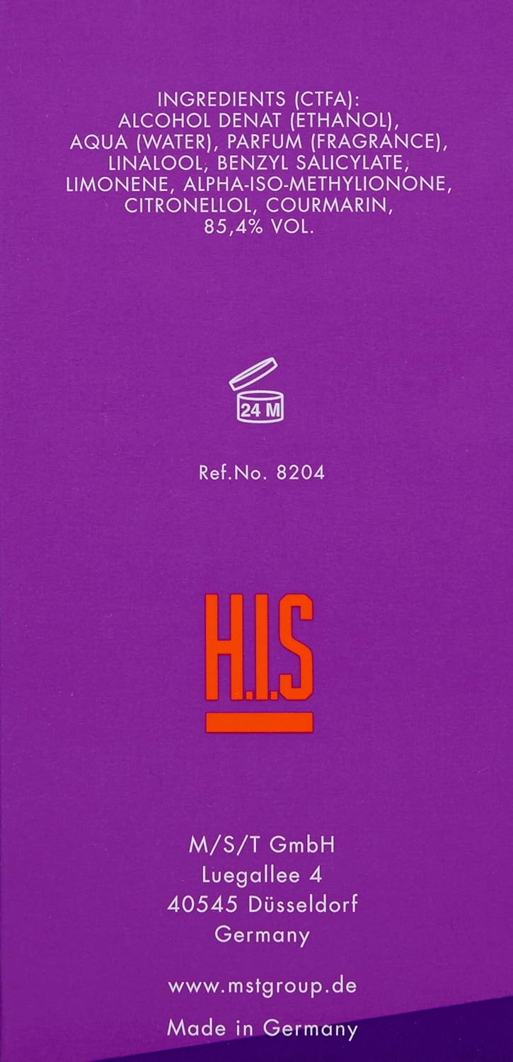 H.I.S New York Star Model Eau de Toilette 50 ml Woman Damen 50ml Edt Femme Women