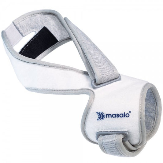 Masalo Manschette MED Größe 2 links Farbe Grau bei Tennisarm Golferarm Mausarm Epicondylitis Size 2 left gray