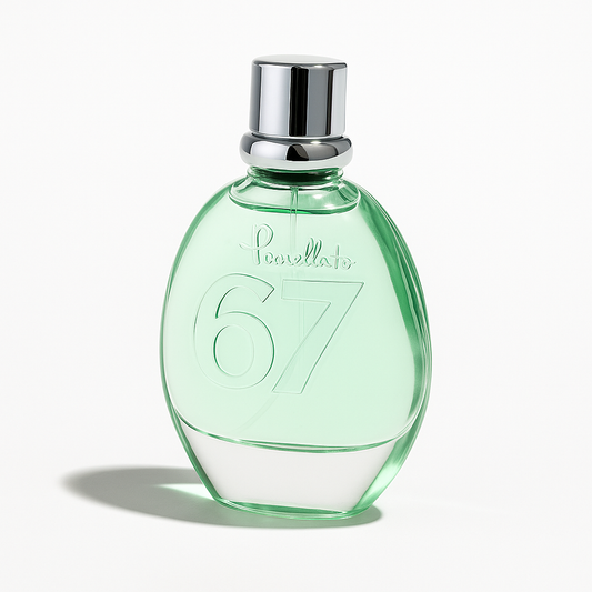 Pomellato 67 Flakon auf weißem Hintergrund.