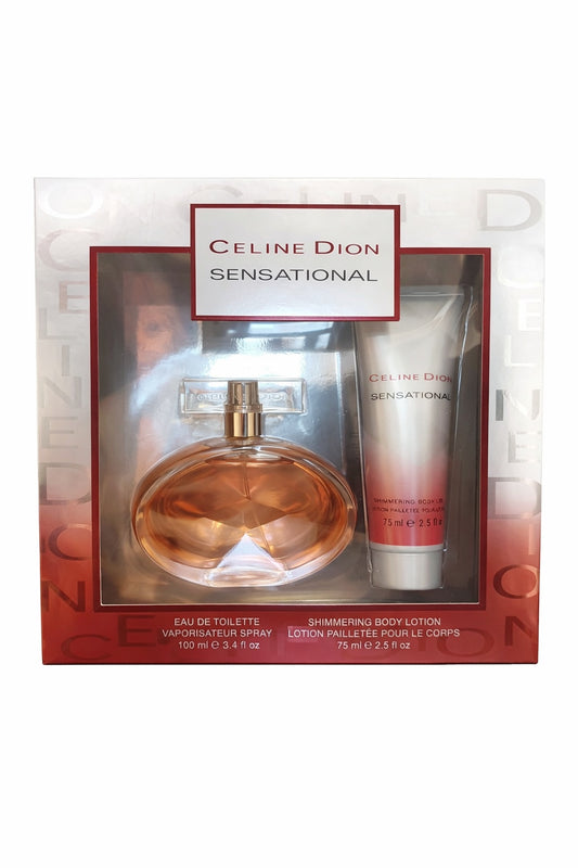 Celine Dion Sensational SET 100 ml Eau de Toilette + 75 ml Body Lotion Women Damen
