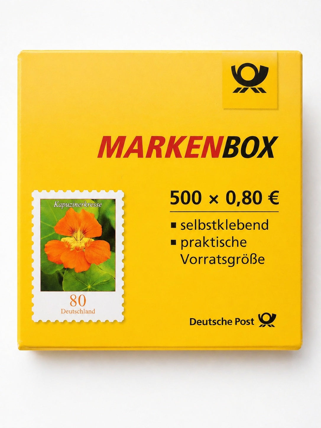 500 Stück Deutsche Post 0,80€ Briefmarken "Kapuzinerkresse" Selbstklebend Porto Frankatur