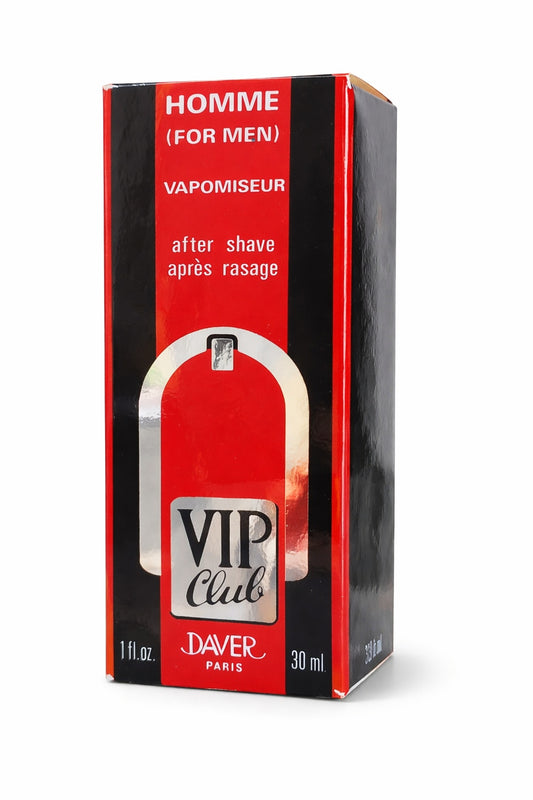 VIP Club Daver Paris After Shave Lotion 30 ml Man Men Vintage
