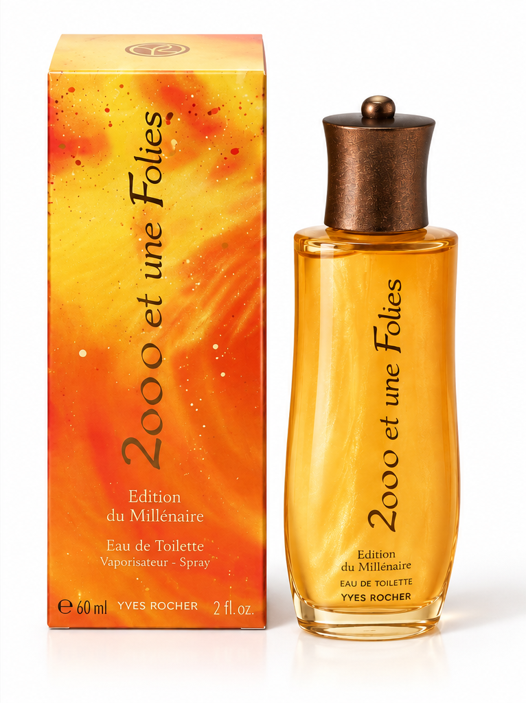 Yves Rocher Édition du Millénaire 2000 et une Folies 60 ml Eau de Toilette mit Box